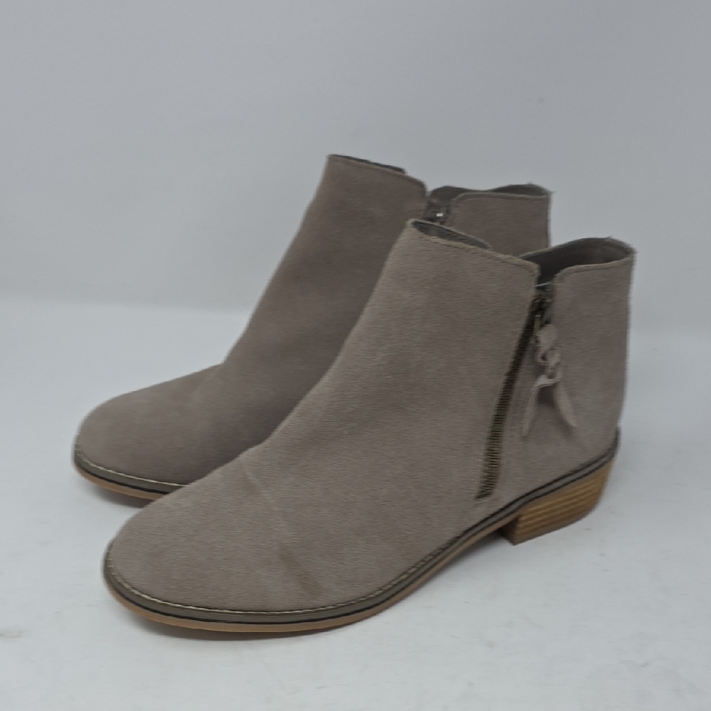 Blondo Women's Suede Ankle Boots - Gray Waterproof Size 8.